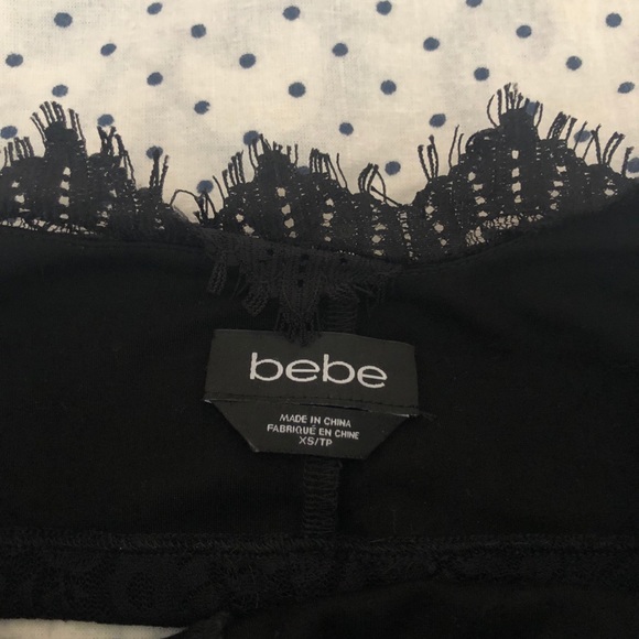 bebe Tops - Bebe cropped lace top
